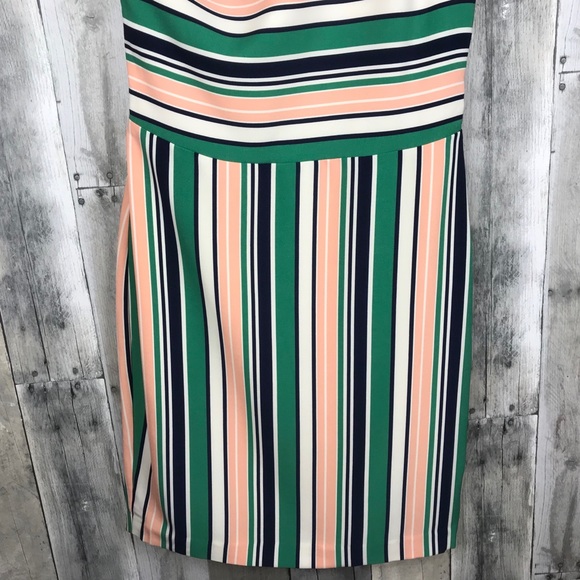 J.O.A Los Angeles Striped One Shoulder Dress Small - Picture 4 of 8